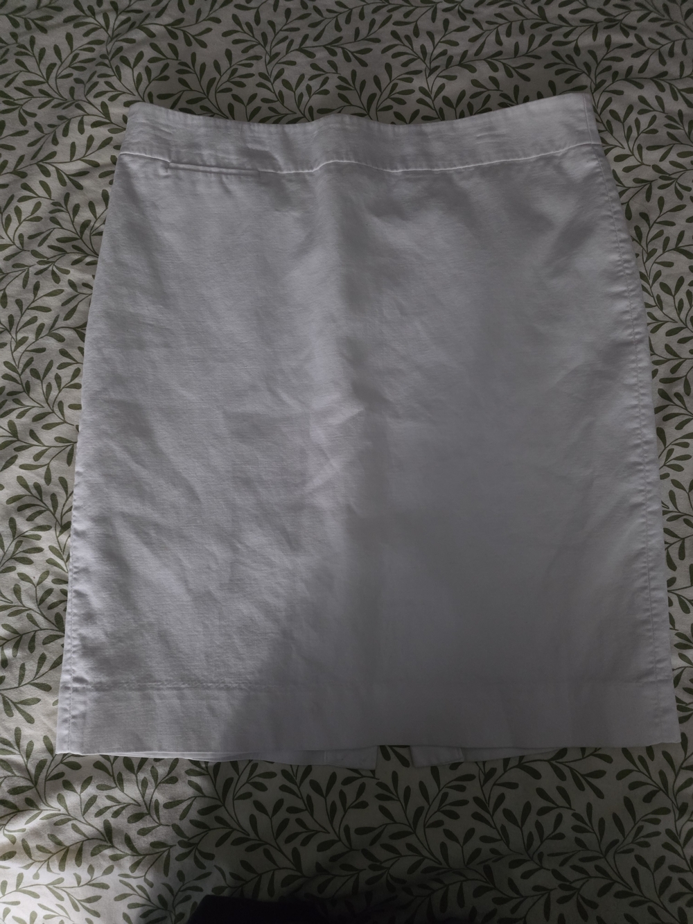 J. Crew White Pencil Skirt